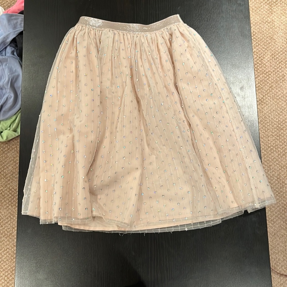Super cute sparkle pale pink skirt